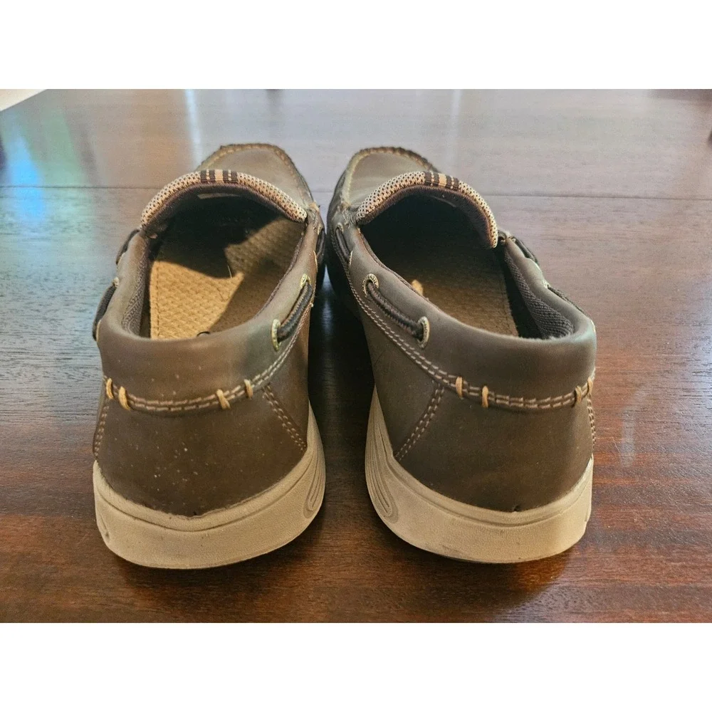 Eastland Boat Shoes Mens 10.5 Brown Slip On Loafers Casual Moc Toe Sneakers